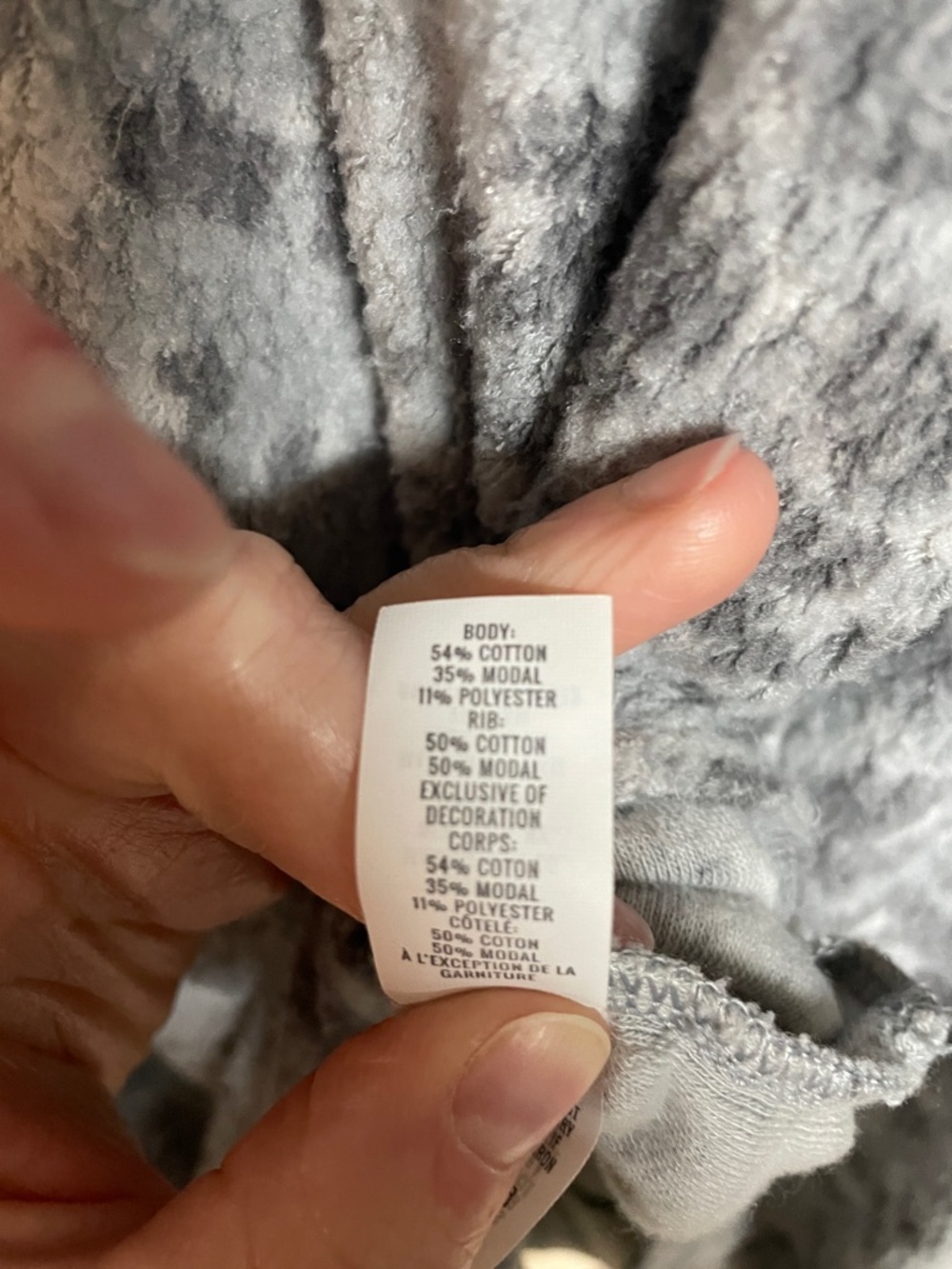 aerie size Large Light Gray Cheetah Print Ribbed Crewneck Super Soft Sweatshirt - Picture 6 of 8